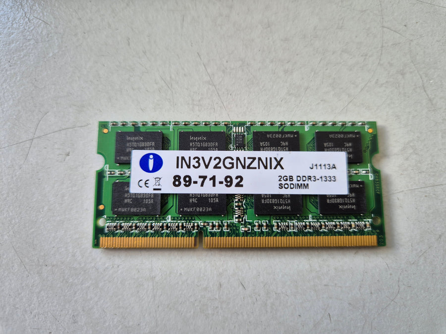 Integral 2GB PC3-10600 DDR3-1333MHz non-ECC Unbuffered CL9 204-Pin SoDimm ( IN3V2GNZNIX ) REF