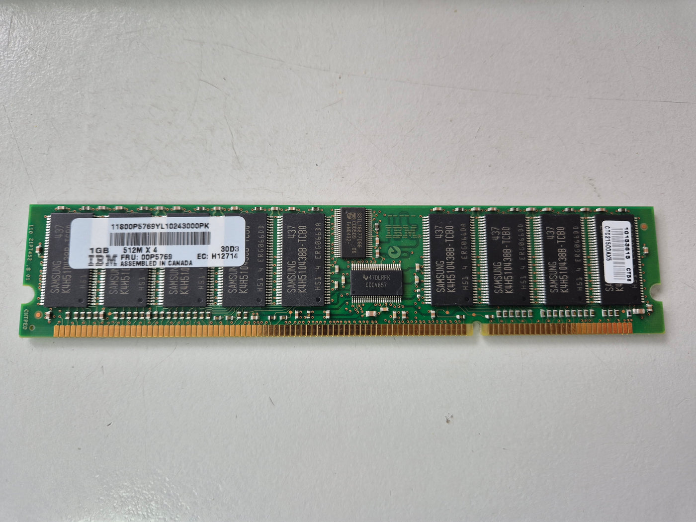 IBM 1GB PC2100 DDR 208-Pin 266MHz DIMM ( 00P5769 ) REF