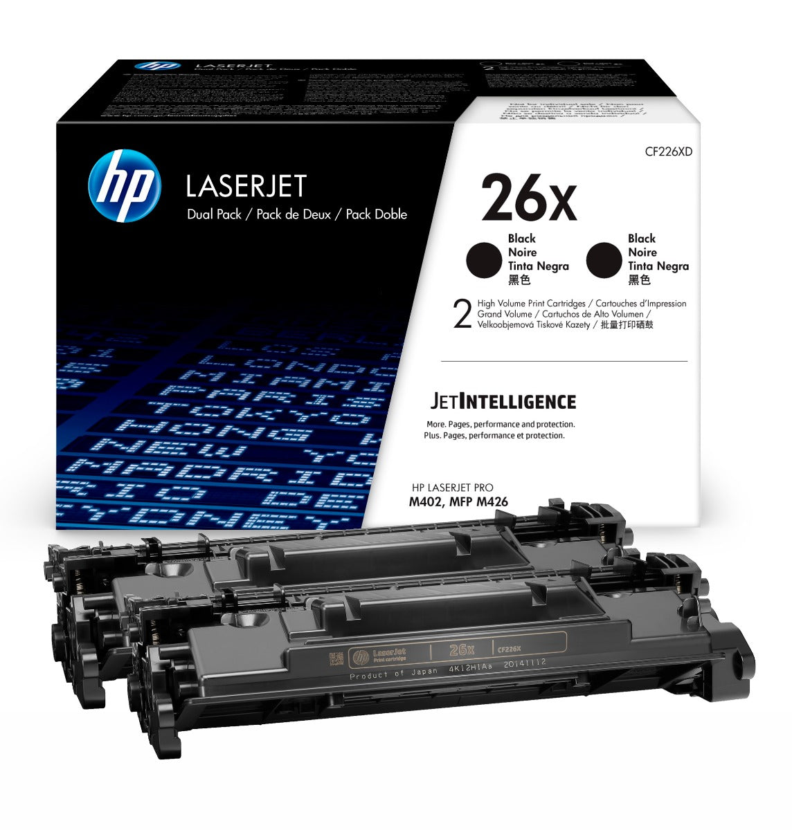 HP 26X Black High Capacity Toner Cartridge Twin Pack ( CF226XD ) NEW OLD STOCK FINAL SALE