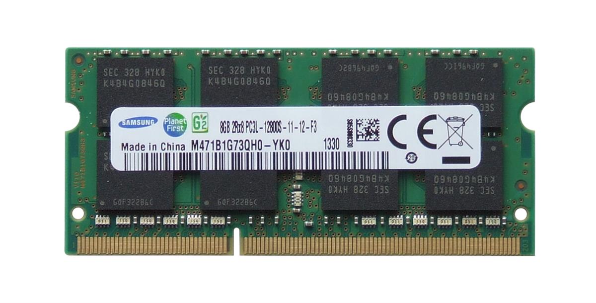 Samsung Lenovo 8GB PC3-12800 DDR3-1600MHz non-ECC Unbuffered CL11 204-Pin SoDimm ( M471B1G73QH0-YK0 03T7118 ) REF