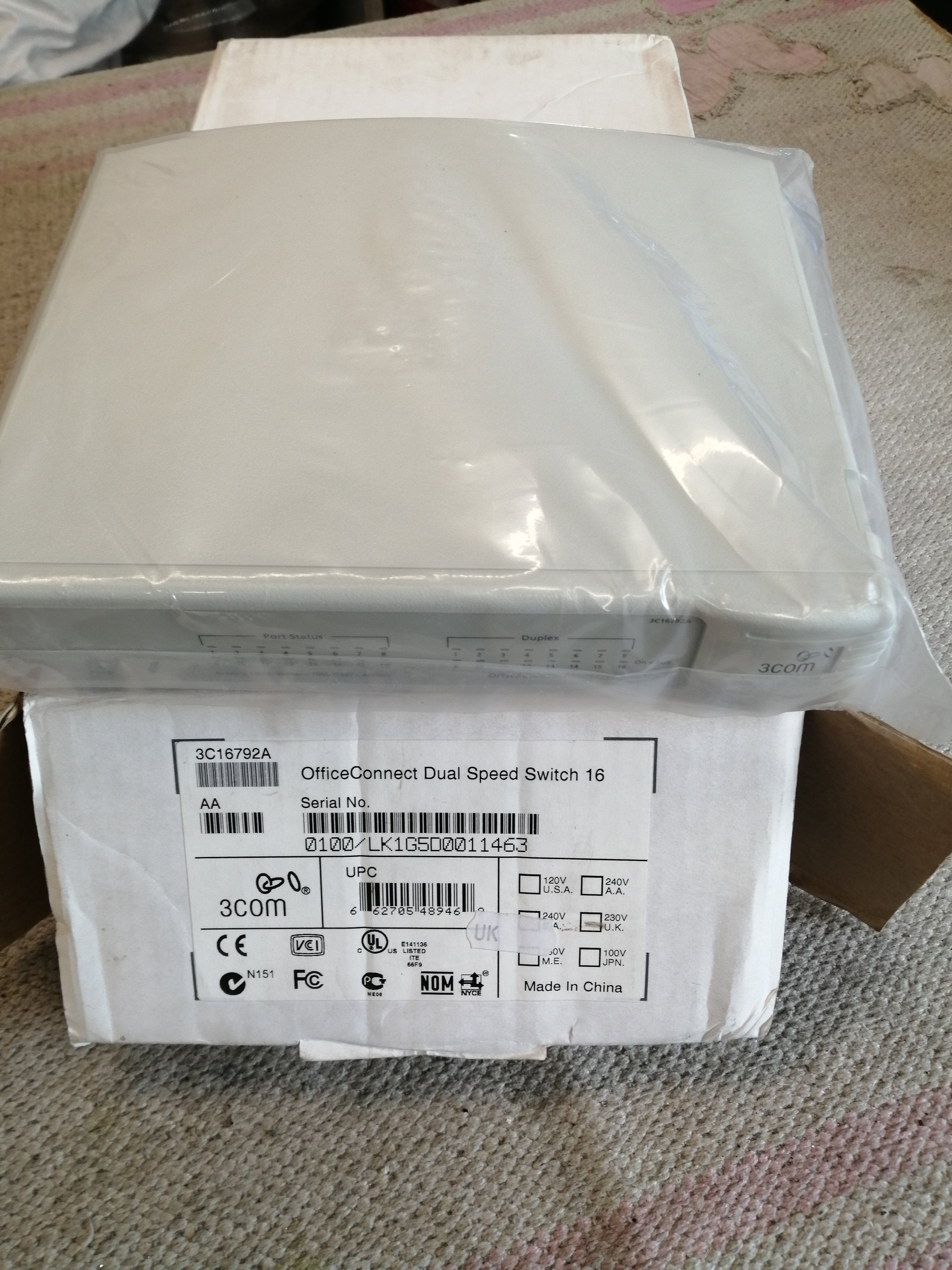3COM, OfficeConnect Dual Speed Switch 16 ( 3C16792A   3Com )