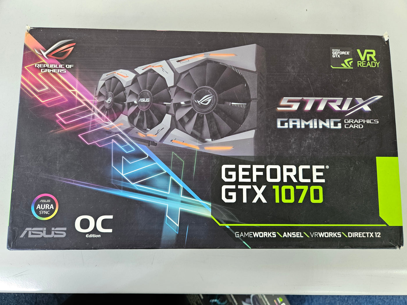 ASUS Nvidia Geforce GTX 1070 8GB Strix Gaming Graphics Card ( STRIX-GTX1070-O8G-GAMING ) REF
