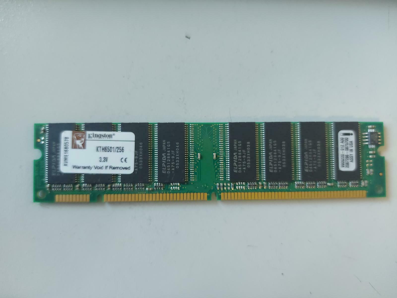 Kingston 256MB PC100 non-ECC Unbuffered CL3 168P DIMM KTH6501/256 9905220-012