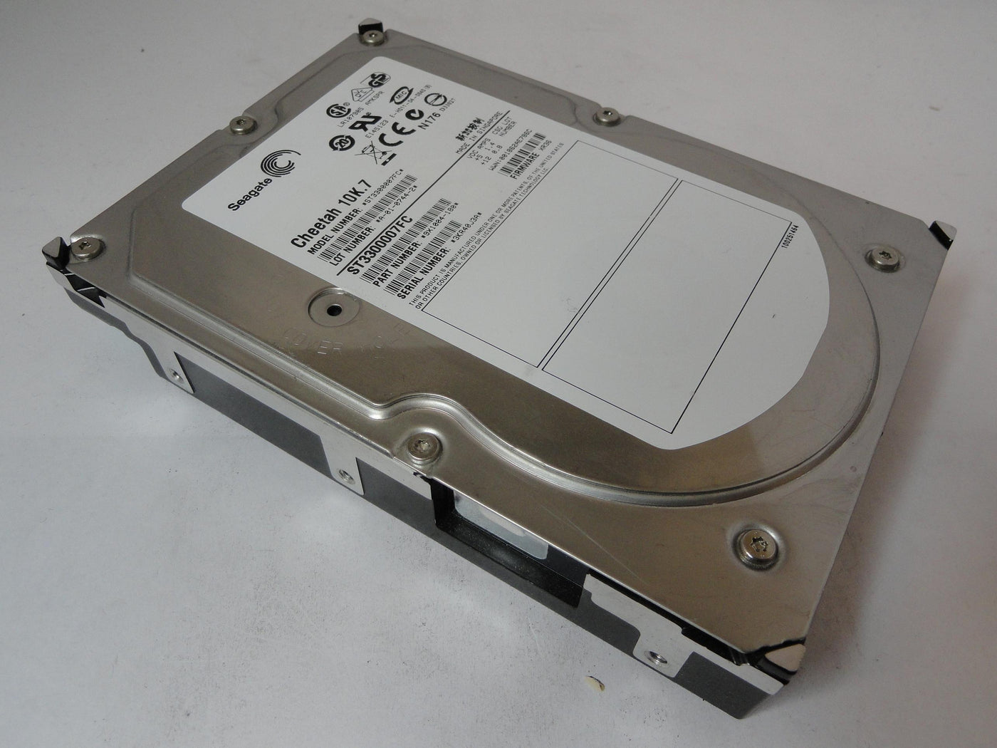 Seagate 300GB Fibre Channel 10Krpm 3.5in HDD ( 9X1004-180 ST3300007FC ) REF