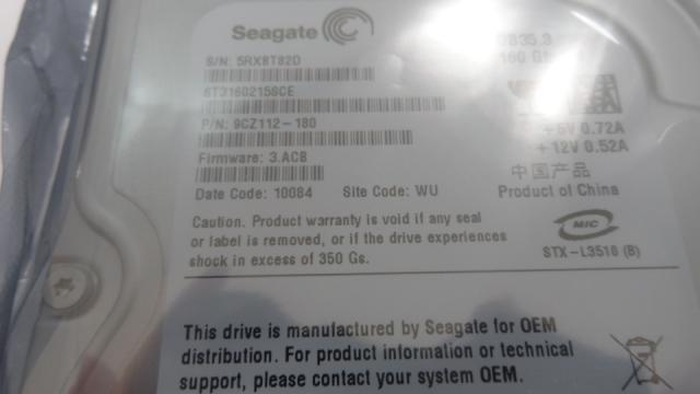 PR19298_9CZ112-180_Seagate 160Gb SATA 7200rpm 3.5in HDD - Image2