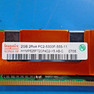 HP Hynix 2GB PC2-5300 DDR2-667MHz CL5 240Pin FBDIMM ( HYMP525F72CP4D2-Y5 398707-051 ) REF