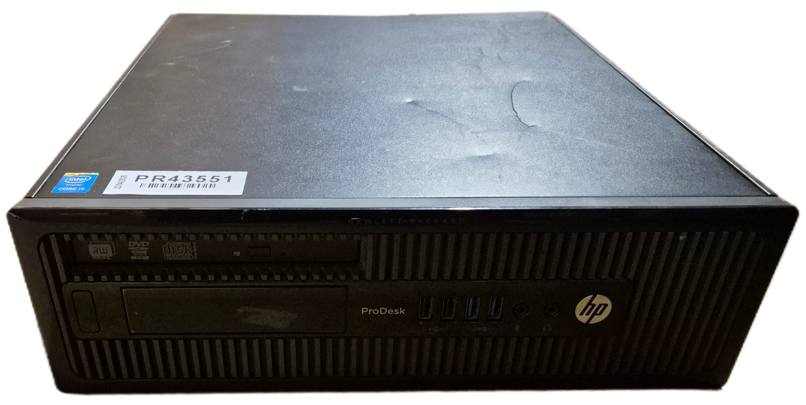 HP ProDesk 400 G1 1TB HDD 4GB RAM i5-4570 3.20GHz DVD NO OS ( F4Q32EA#ABU ) USED