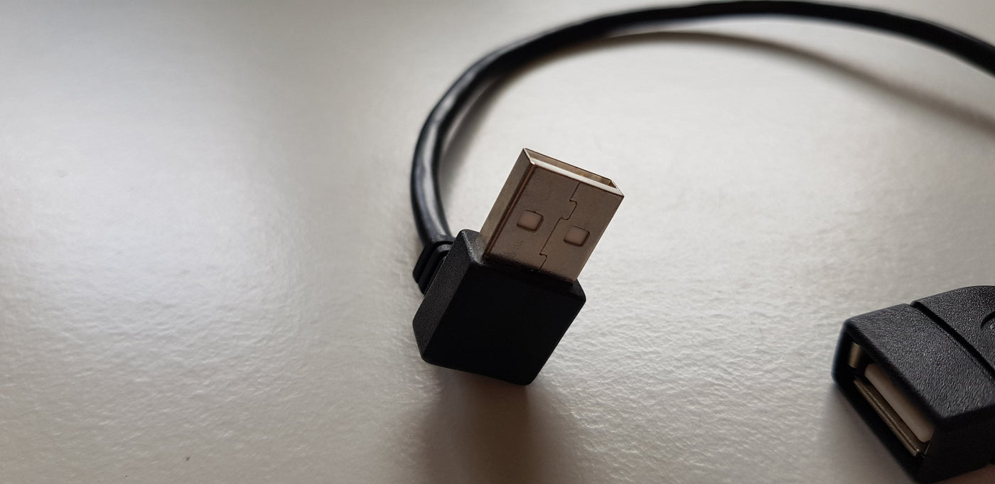 Sinforcon USB angled AM to USB AF serial connector cable (CAB0006)