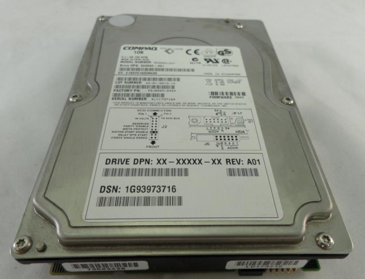 BD00921937 - 9.1GB SCSI 68 Pin HDD - Refurbished