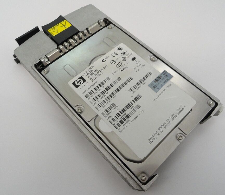 Maxtor HP 146.8Gb SCSI 80 Pin 10Krpm 3.5in HDD in Caddy ( 8J147J0 356910-008 BD1468A4B5 3R-A6399-AA 404670-002 404708-001 ) REF