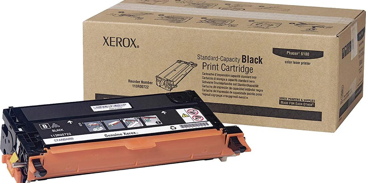 Xerox Black Toner Cartridge for Phaser 6180 ( 113R00722 ) NEW OLD STOCK FINAL SALE