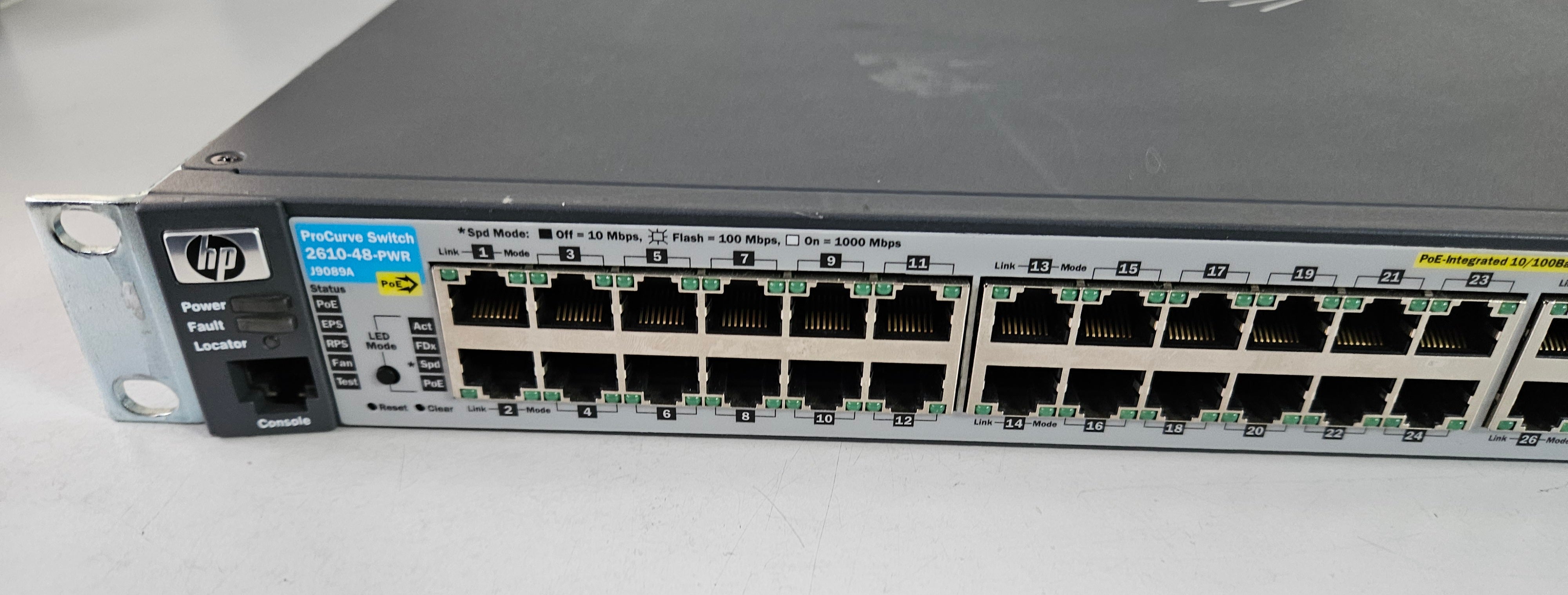 HP ProCurve 2610 Series 48-Port 10/100 PoE Switch ( J9089A J9089-60101 2610-48-PWR ) USED - NOISY