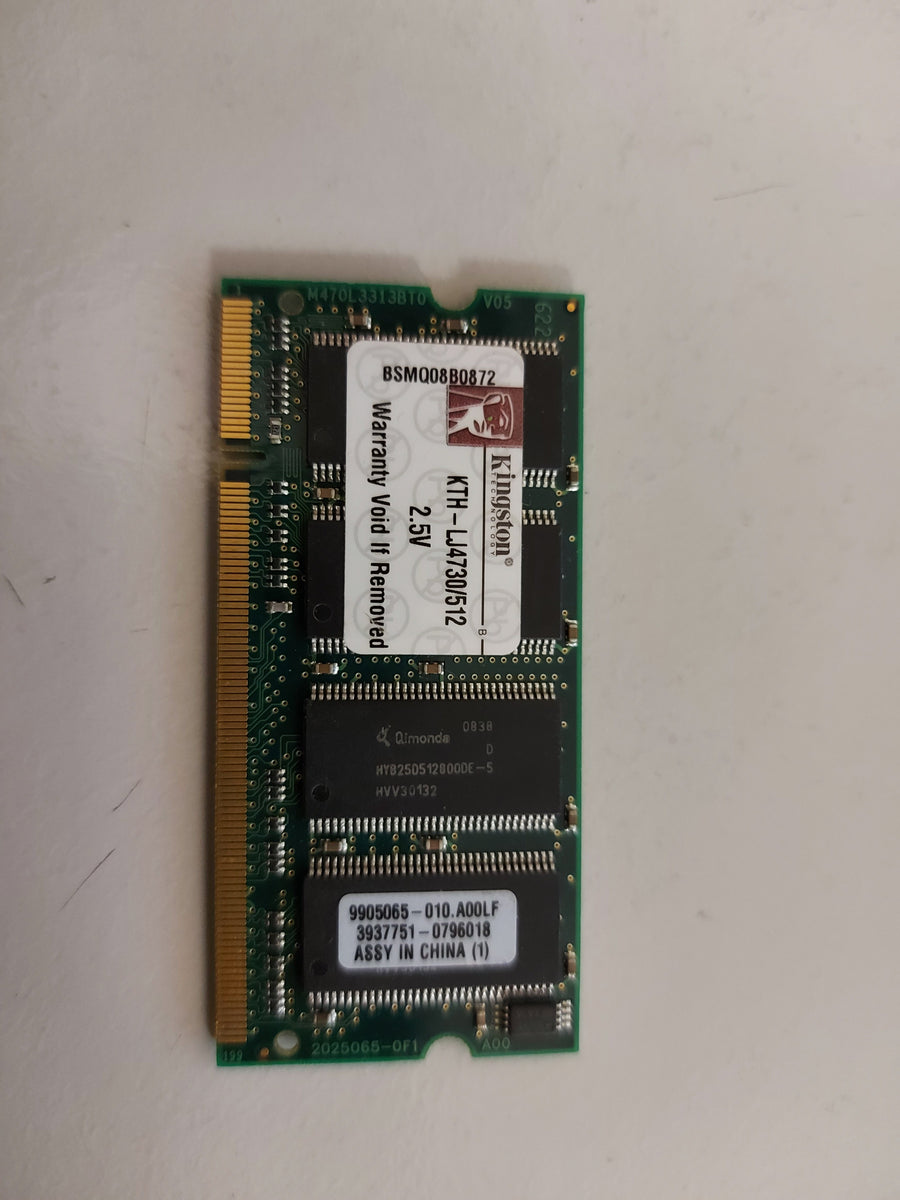 Kingston 512MB DDR266MHz PC2100 nonECC Unbuff CL2.5 200P SoDimm KTH-LJ4730/512