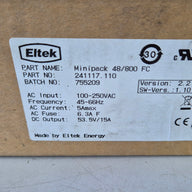 Eltek Minipack 48/800 FC 53.5V Communication Power Module ( 241117.110 755209 ) NOB