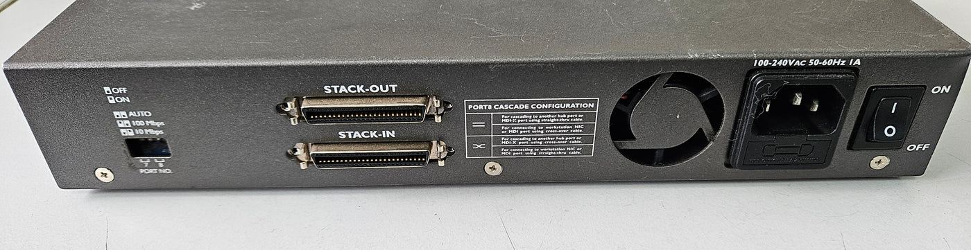 Kingston EtheRx Pro-Series Class II 8-Port Repeater Switch ( KND810TX ) USED