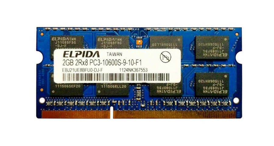 Elpida Lenovo 2GB PC3-10600 DDR3-1333MHz non-ECC Unbuffered CL9 204-Pin SoDimm ( EBJ21UE8BFU0-DJ-F  46R3326 ) REF