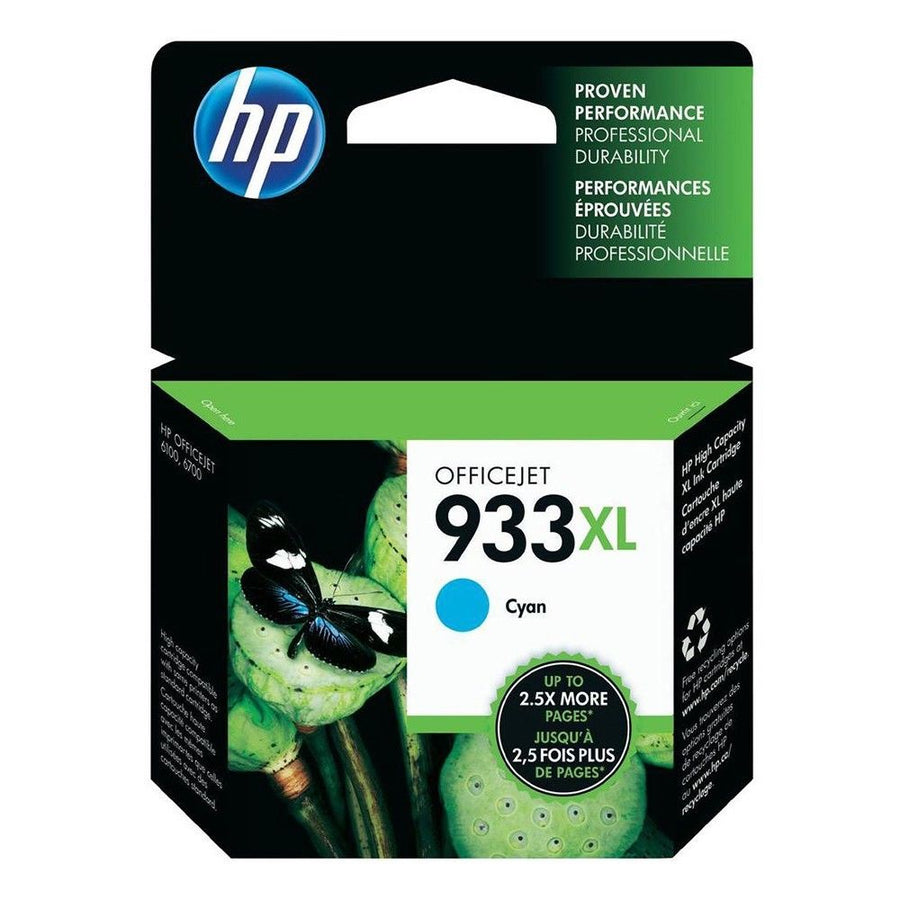 HP 933 XL Cyan Ink Cartridge (CN054AE BGX NEW)