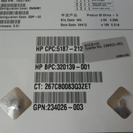 Seagate HP 40GB IDE 5400rpm 3.5in HDD ( 9Y3001-030 ST340015A 320139-001 5187-2128 234026-003 236921-001 ) USED