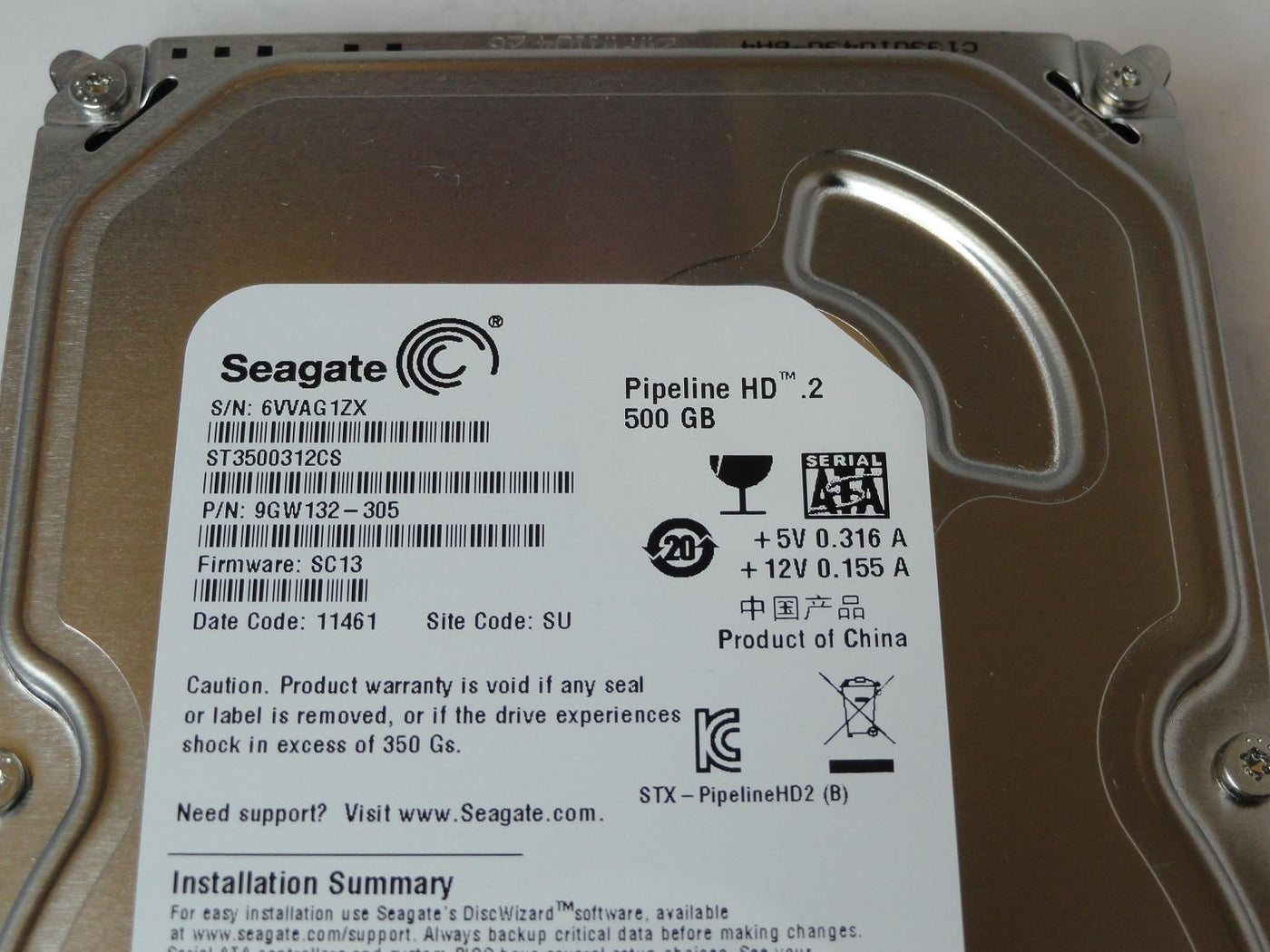 PR23142_9GW132-305_Seagate 500GB SATA 5900rpm 3.5in HDD - Image3
