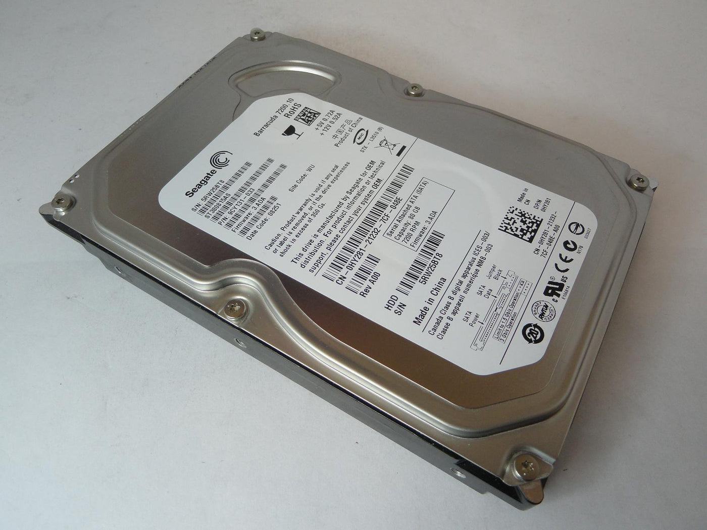 9CY131-033 - Seagate Dell 80GB SATA 7200rpm 3.5in Barracuda 7200.10 HDD - Refurbished