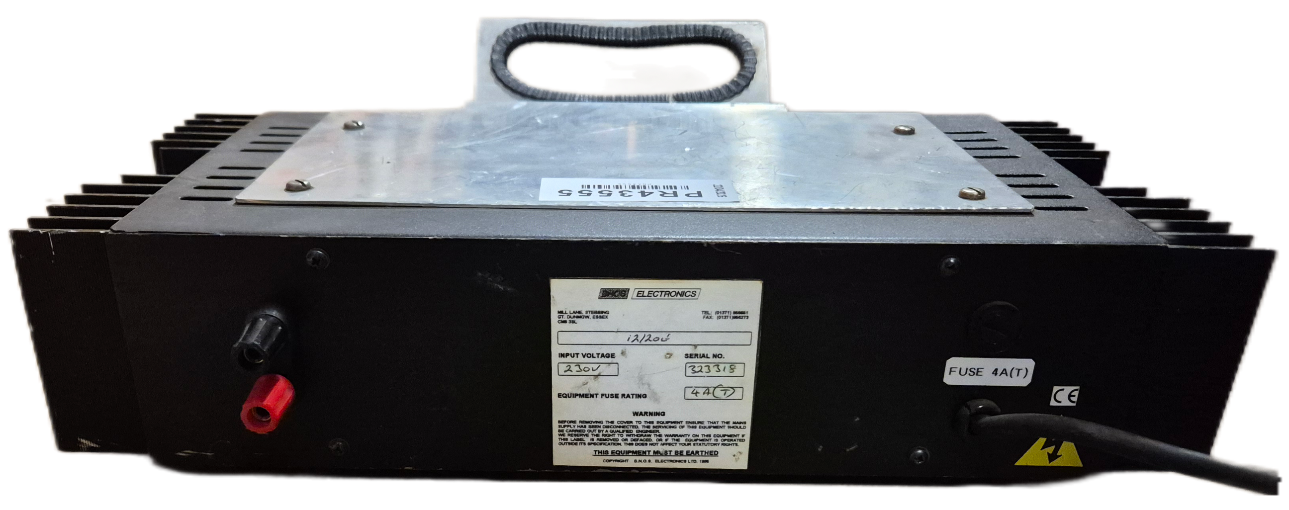 BNOS Electronics Type 12/20E 13.8VDC 20AMPS Liner Power Supply USED