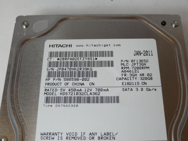 PR22398_0F13652_Hitachi HP 500GB SATA 7200rpm 3.5in HDD - Image4
