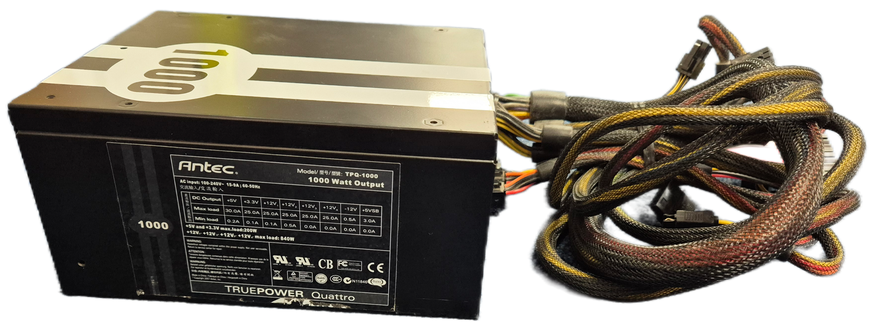 Antec 1000W Semi Modular TruePower Quattro PSU ( TPQ-1000 ) USED