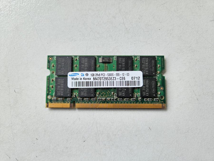 Samsung HP 1GB PC2-5300 CL5 DDR2 667MHz 200-Pin SODIMM ( M470T2953EZ3-CE6 395318-933 ) REF