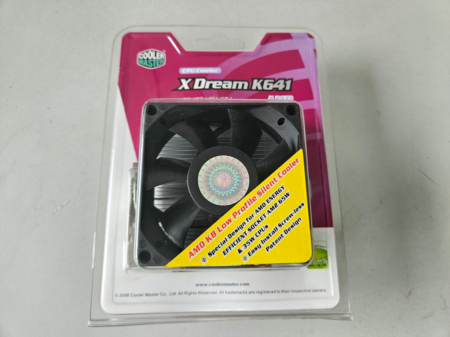 Cooler Master K8 X Dream K641 AMD Silent CPU Cooler ( RR-KEE-L8E1-GP K641 ) NEW