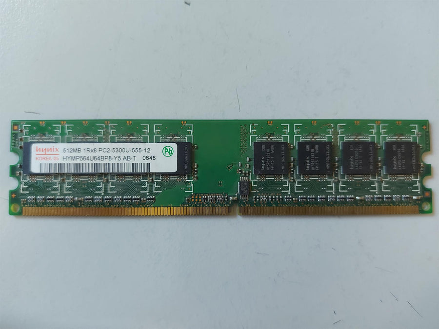 Hynix HP 512MB DDR2-667MHz PC2-5300 non-ECC Unbuffered CL5 240-Pin SDRAM DIMM Memory Module (HYMP564U64BP8-Y5 AB-T 377725-888)