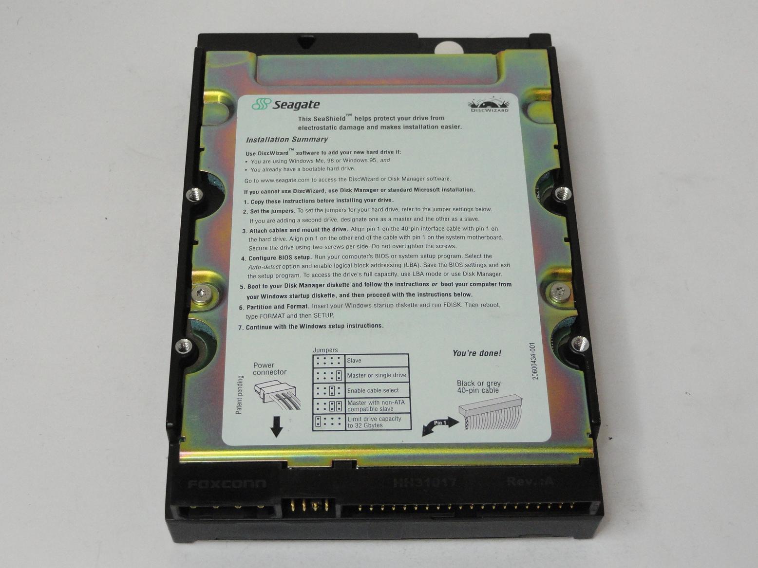 PR11249_9T6004-038_Seagate 20GB IDE 7200rpm 3.5in HDD - Image2
