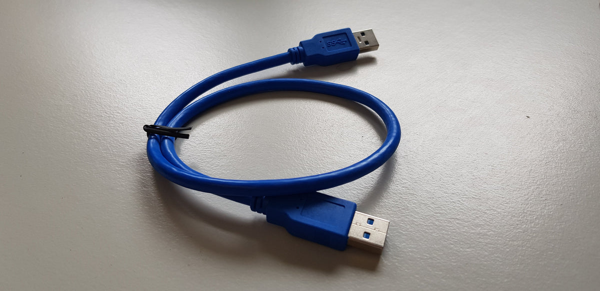 Sinforcon USB 3.0 AM - USB 3.0 AM serial connector cable (blue) (CAB00017)