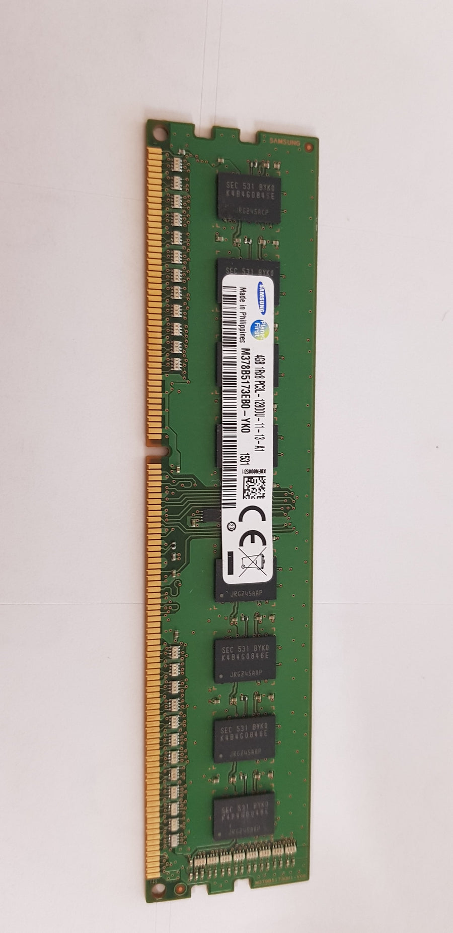 Samsung 4GB 1Rx8 PC3L 12800U DDR3 NonECC DIMM ( M378B5173EB0-YK0 ) REF
