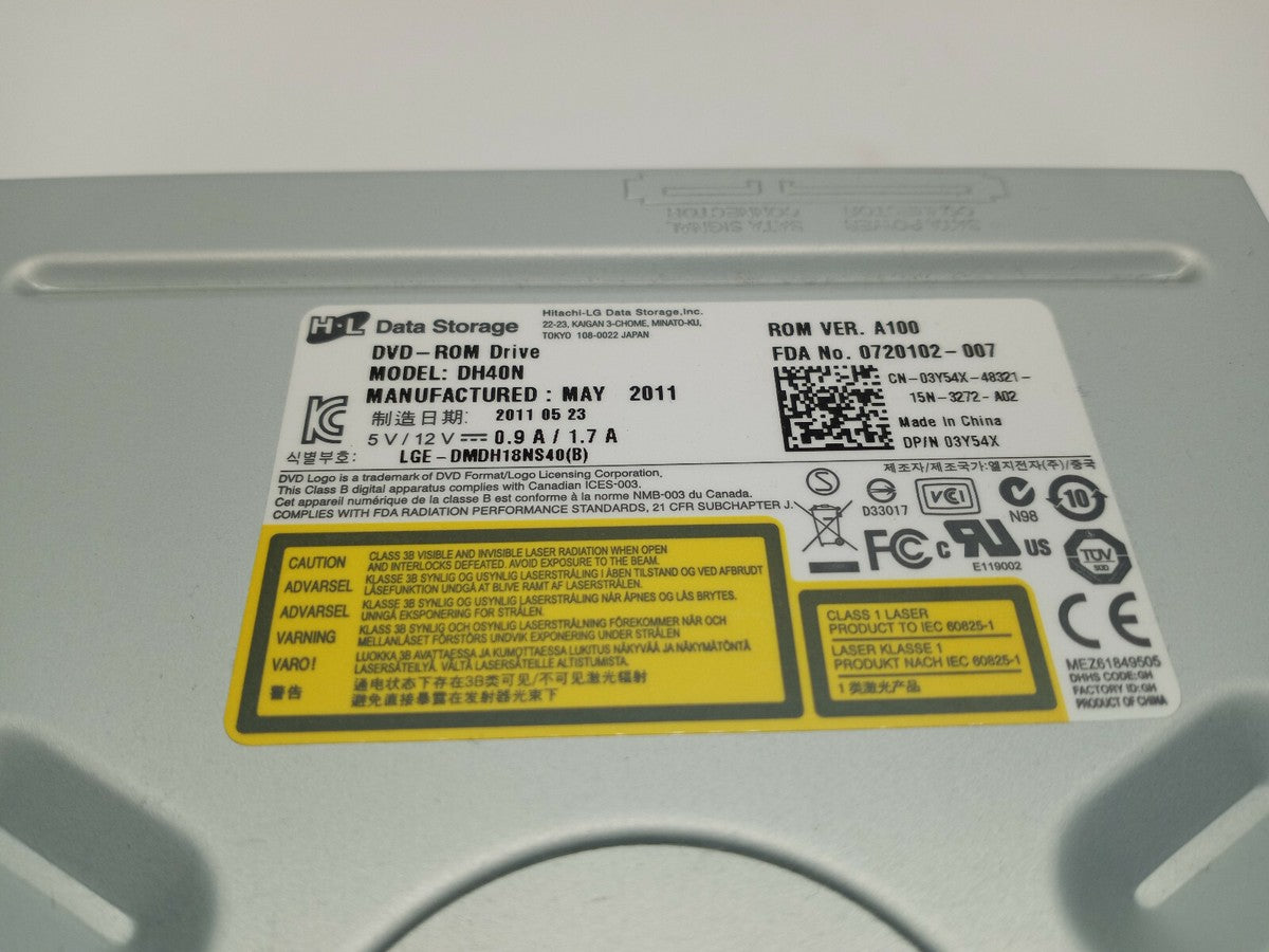 HL Data Storage Dell DH40N SATA 16x DVD-ROM Black Bezel Drive ( 03Y54X ) USED