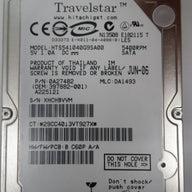 PR16990_0A27482_Hitachi Travelstar 40GB 2.5" Hard Drive - Image3