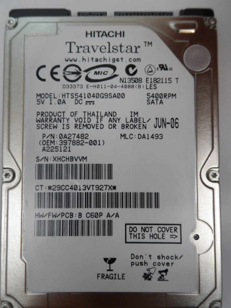 PR16990_0A27482_Hitachi Travelstar 40GB 2.5" Hard Drive - Image3
