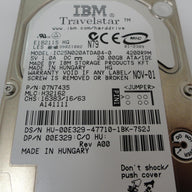 PR16038_07N7435_IBM Dell 20Gb IDE 4200Rpm 2.5" Laptop HDD - Image2