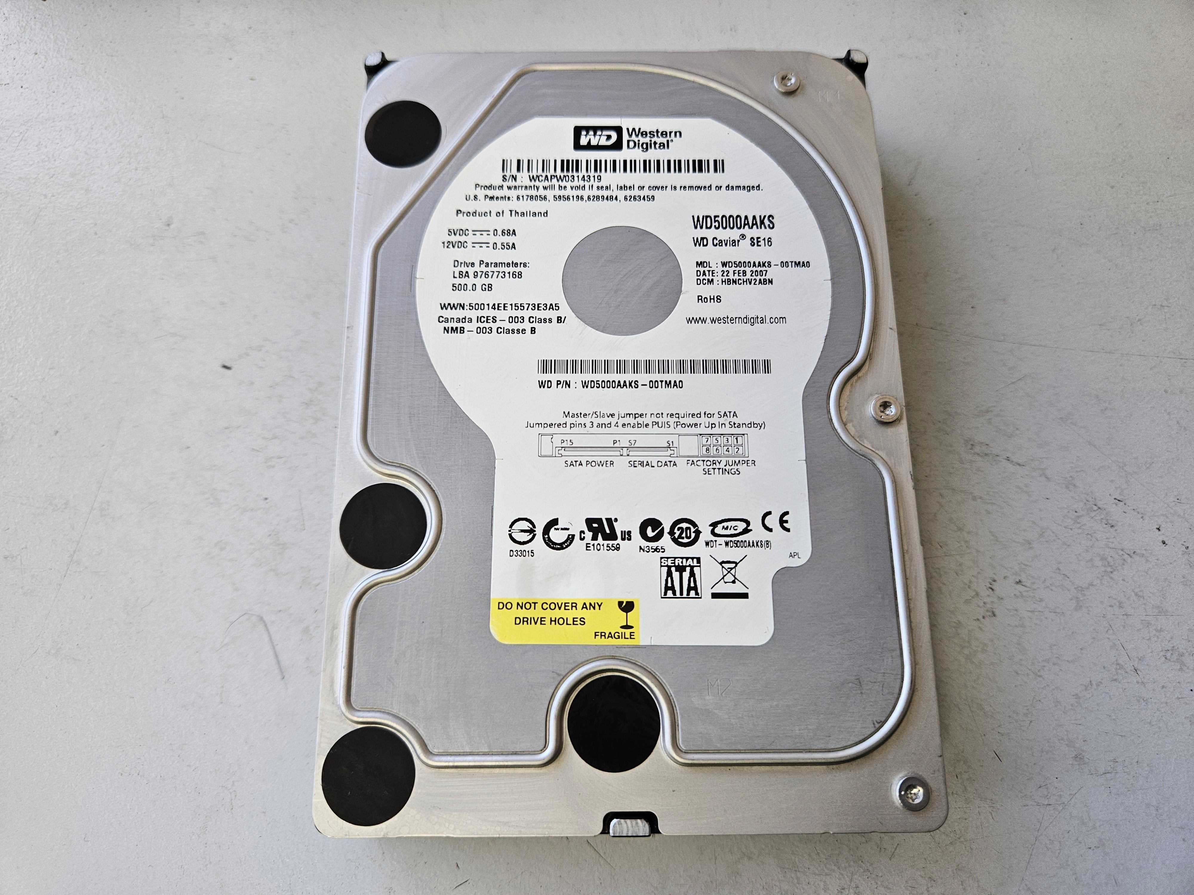 Dysk HD Caviar GP/500GB SATA II 5400rpm 32MB Western Digital Caviar Blue 500GB Hard Disk - Specs, Performance