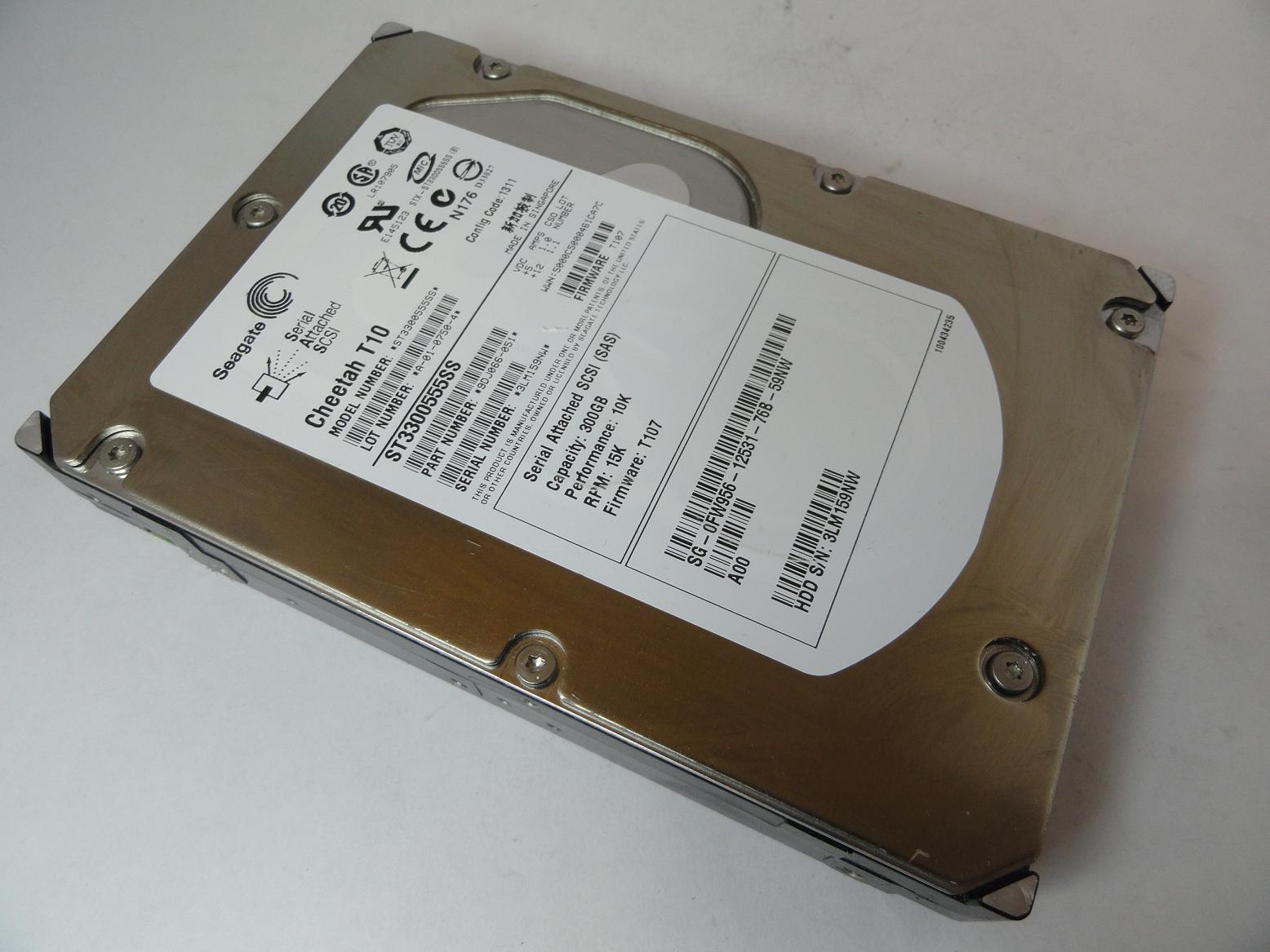9DJ066-051 - Seagate Dell 300GB SAS 15Krpm 3.5in HDD - USED