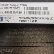 PR20249_6720s_HP Compaq 6720s 1.6Ghz Laptop - 1Gb RAM - No HDD - Image4