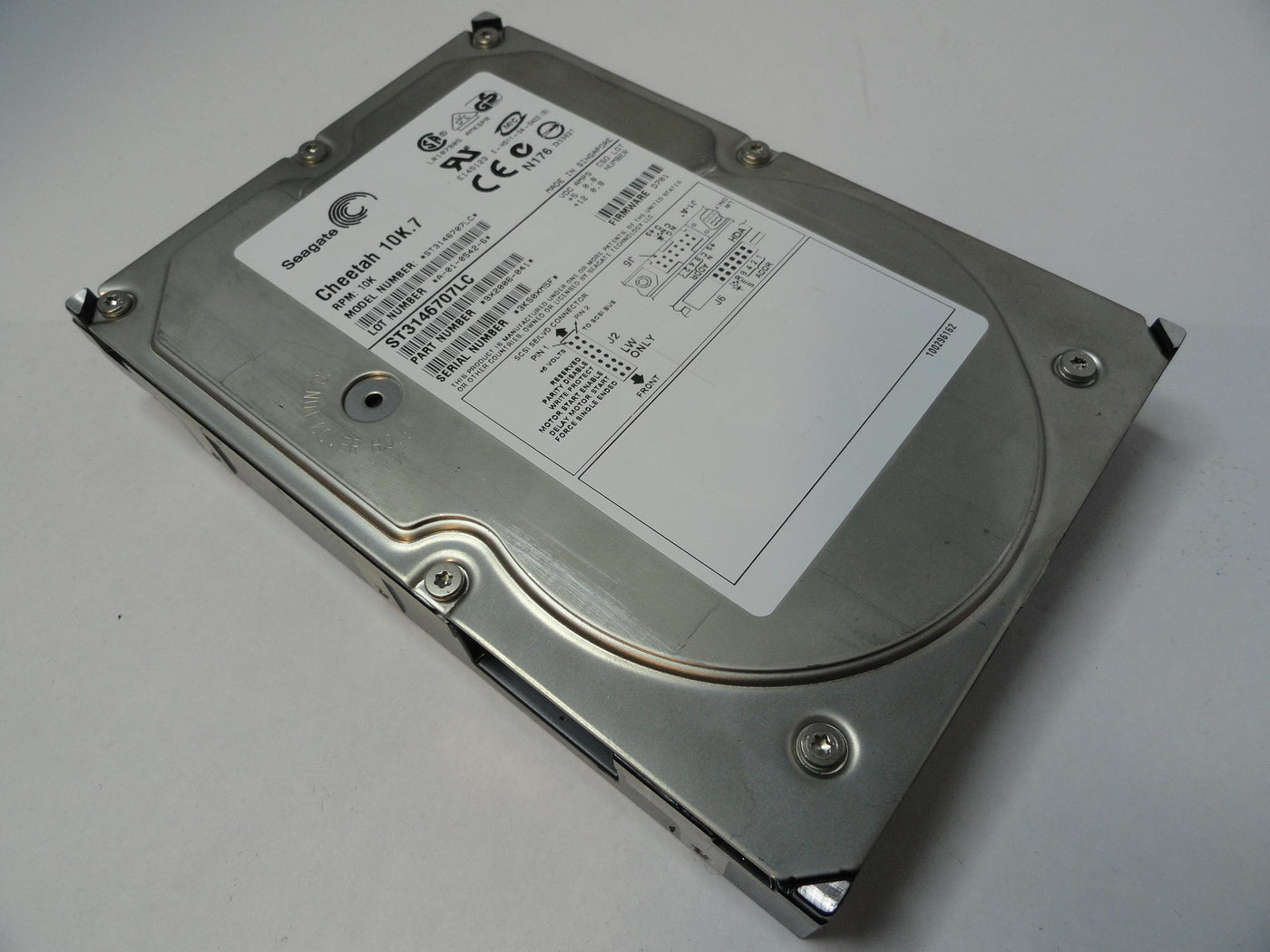 Seagate 146GB SCSI 80 Pin 10Krpm 3.5in HDD ( ST3146707LC 9X2006-041 ) REF