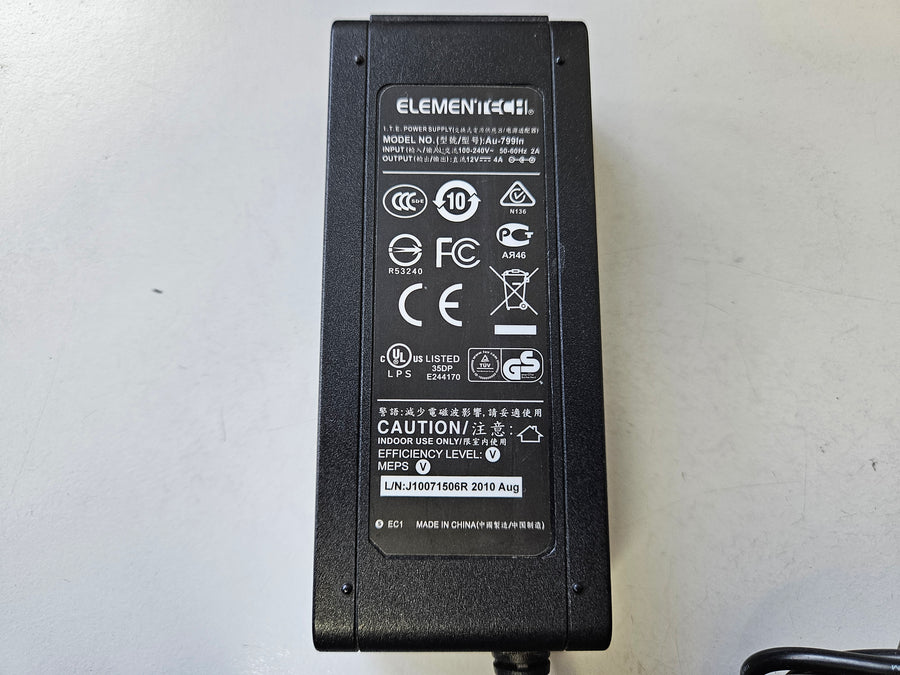 Elementech IN 100-240V 2A OUT 12V 4A ITE Power Supply ( Au-799In ) USED