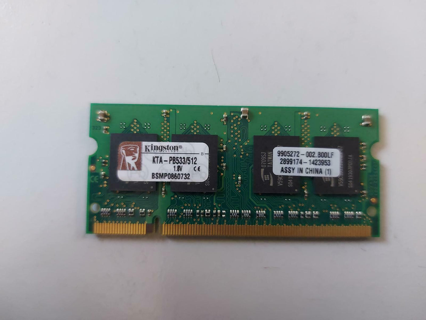 Kingston 512MB DDR2-533MHz PC2-4200 non-ECC Unbuffered 200-Pin SoDimm ( KTA-PB533/512 9905272-002 ) REF