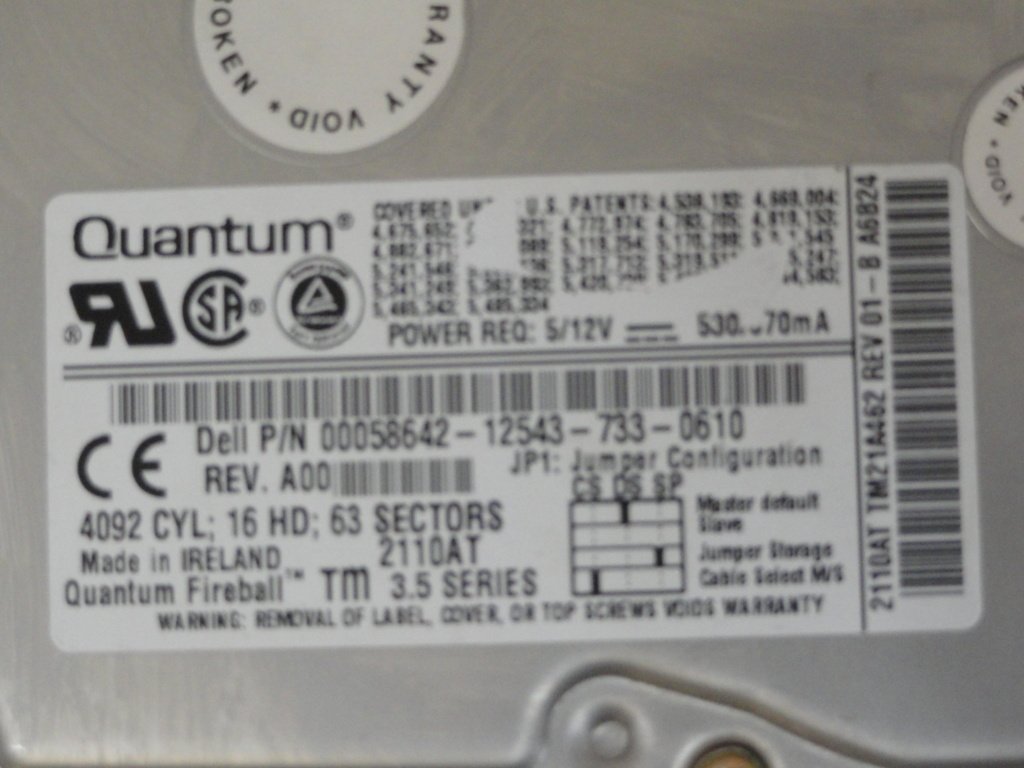 MC5794_TM21A464_Quantum 2.1GB IDE 3.5" 5400Rpm HDD - Image3