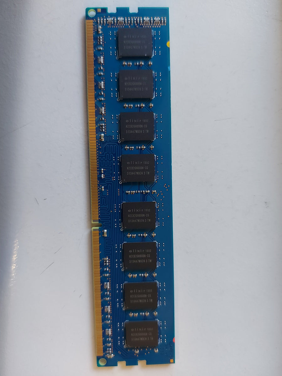 Elixir 4GB PC3-10600 DDR3-1333MHz non-ECC Unbuffered CL9 DIMM M2F4GH64CB8HB6N-CG