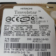 PR23972_08K0857_Hitachi Dell 60GB IDE 5400rpm 2.5in HDD - Image2