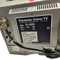 Panasonic TC-1100G Colour TV + NV-180 VHS Video Recorder ( TC-1100G ) USED