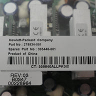 HP Power Converter Backplane ( 279934-001 305446-001 ) REF
