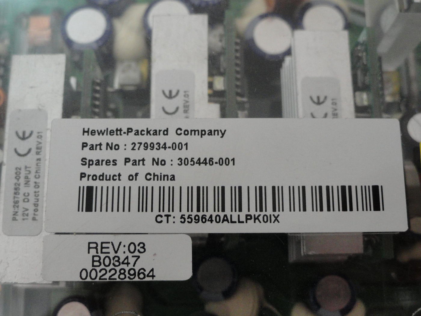 HP Power Converter Backplane ( 279934-001 305446-001 ) REF