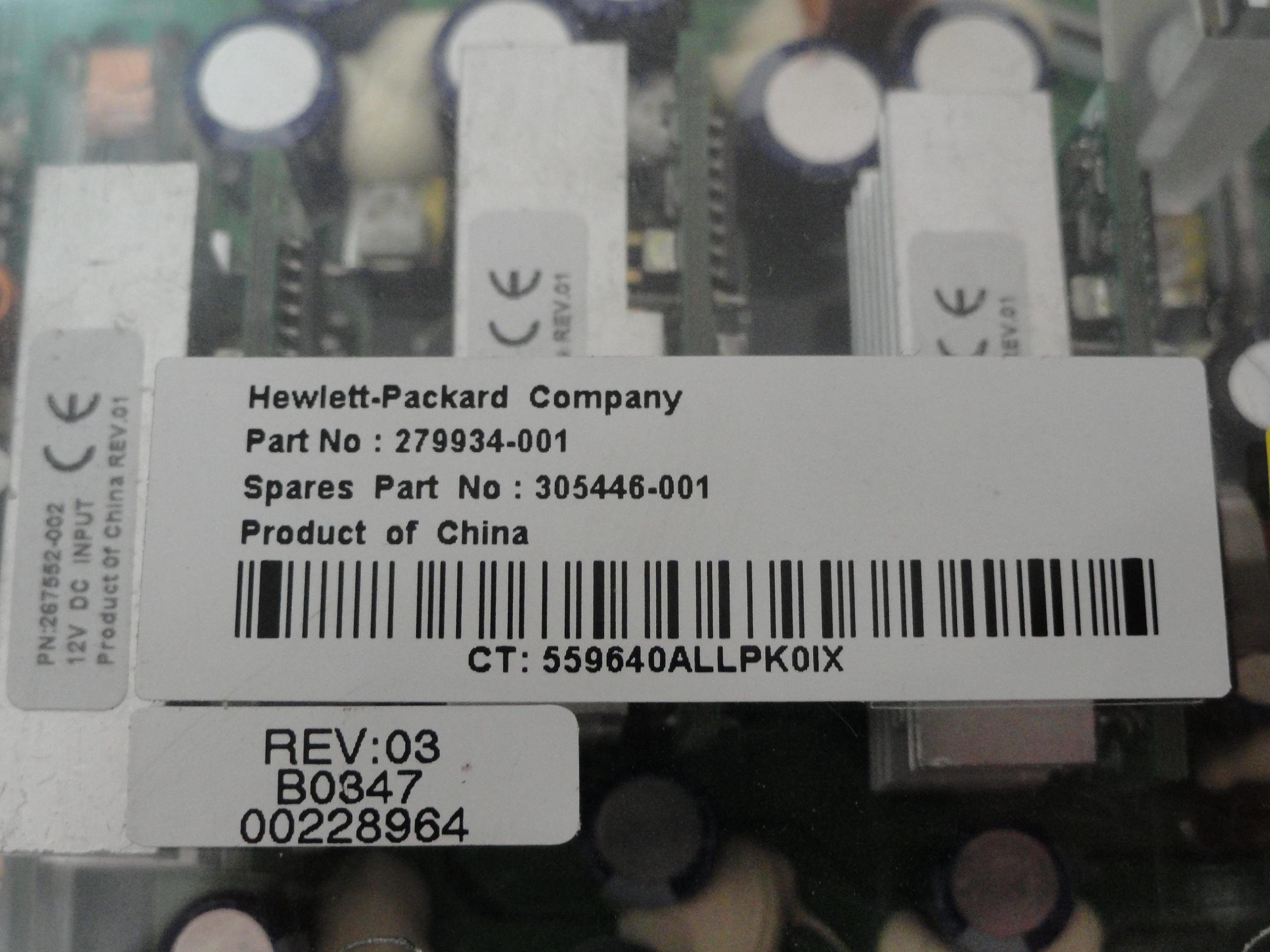 HP Power Converter Backplane ( 279934-001 305446-001 ) REF